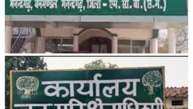 IMG 20231009 WA0000 मनेंद्रगढ़ वनमंडलाधिकारी की मनमानी वन परिक्षेत्र केल्हारी में दूसरे अधिकारी को बनाया गया प्रभारी, मामला पहुँचा कोर्ट