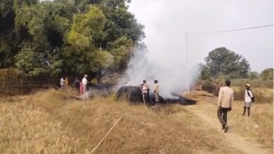 crops किसानों का हुआ बड़ा नुक्सान, लाखों की फसल हुई जलकर खाक