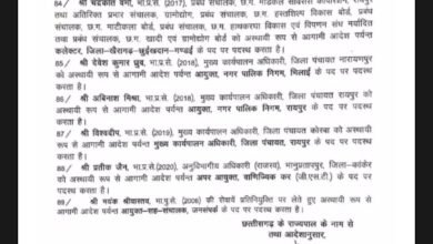 IMG 20240104 105449 छत्तीसगढ़ में प्रशासनिक फेरबदल, 88 आईएएस को मिली नई पदस्थापना