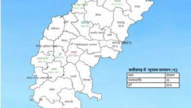 715cb5ab 1152 4033 8c58 c609eef74d47 छत्तीसगढ़ में तेज बारिश, कई जिलों में अलर्ट जारी