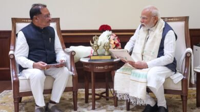 0b9618c0 1691 416c bc30 2609c000873d प्रधानमंत्री नरेंद्र मोदी से मिले मुख्यमंत्री विष्णुदेव साय – 1 नवंबर को ‘अमृत रजत महोत्सव’ में प्रधानमंत्री मोदी को दिया न्यौता