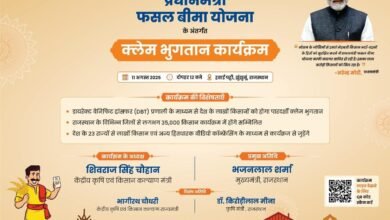 IMG 20250810 WA0405 11 अगस्त को प्रधानमंत्री फसल बीमा योजना के क्लेम का होगा पात्र बीमित किसानों के खाते में सीधे अंतरण
