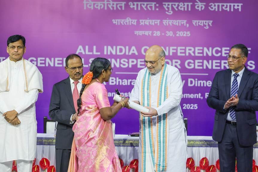 1006098098 केन्द्रीय गृह एवं सहकारिता मंत्री अमित शाह ने छत्तीसगढ़ में तीन दिवसीय 60वीं DGP/IGP कॉफ्रेंस का किया उद्घाटन