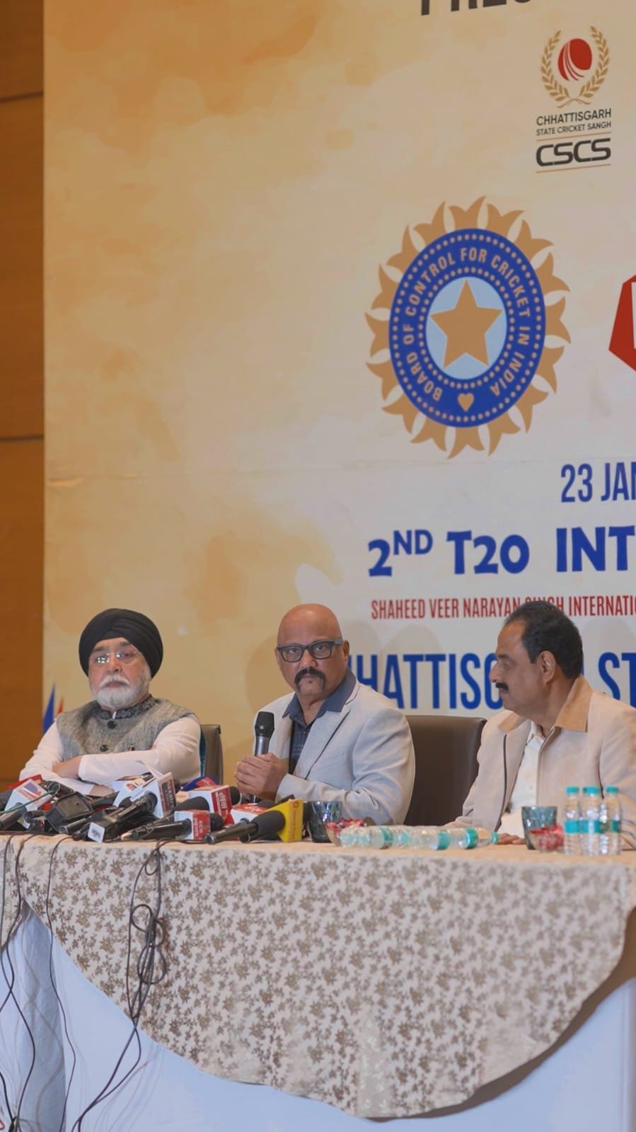 IMG 20260116 WA0003 छत्तीसगढ़ की राजधानी रायपुर में 23 जनवरी को होगा भारत VS न्यूज़िलैंड T20 महा मुकाबला