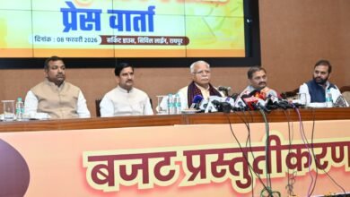 IMG 20260208 WA0377 नवोत्थान और विकसित भारत–2047 के विजन का सशक्त दस्तावेज है केन्द्रीय बजट : मनोहर लाल