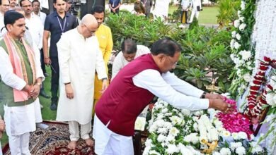 IMG 20260218 WA1154 मुख्यमंत्री विष्णुदेव साय न कुसुम सिन्हा को दी श्रद्धांजलि