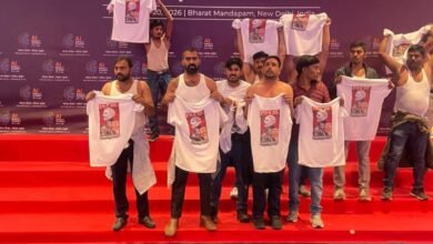 ‘एआई इम्पैक्ट समिट’ में युवा कांग्रेस के कार्यकर्ताओं का प्रदर्शन, पुलिस ने हिरासत में लिया 3 IMG 20260220 WA0548 ‘एआई इम्पैक्ट समिट’ में युवा कांग्रेस के कार्यकर्ताओं का प्रदर्शन, पुलिस ने हिरासत में लिया