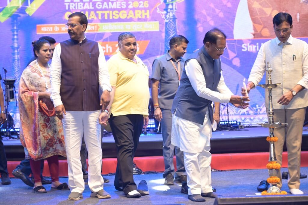 1007249040 छत्तीसगढ़ में जनजातीय शक्ति का खेल महाकुंभ: देश के प्रथम ‘खेलो इंडिया ट्राइबल गेम्स 2026’ का भव्य शुभारंभ
