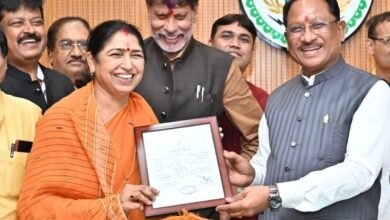 IMG 20260309 WA0861 मुख्यमंत्री विष्णु देव साय से नवनिर्वाचित राज्यसभा सदस्य लक्ष्मी वर्मा ने की सौजन्य मुलाकात