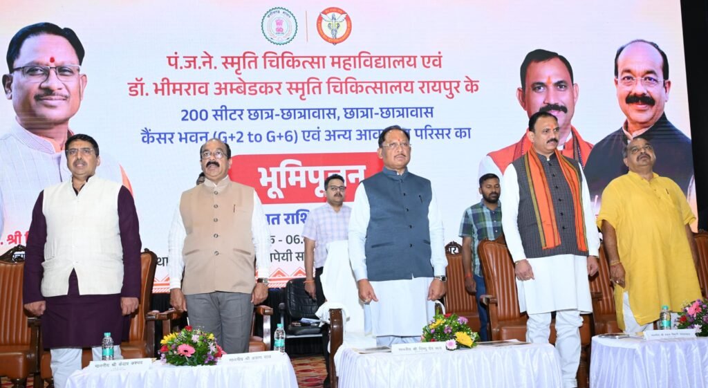 1008386422 स्वस्थ छत्तीसगढ़ करेगा विकसित छत्तीसगढ़ का निर्माण, 103 करोड़ रुपये से अधिक के स्वास्थ्य अधोसंरचना कार्यों का भूमिपूजन किया मुख्यमंत्री साय ने