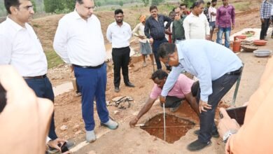 IMG 20260709 WA0555 निर्माण कार्यों में लापरवाही पर सहायक अभियंता और उप अभियंता निलंबित,सचिव भीम सिंह ने सड़क की कोर कटिंग करवाकर मौके पर ही करवाई जांच