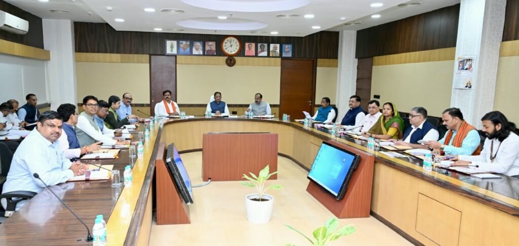 1009226393 मुख्यमंत्री विष्णु देव साय की अध्यक्षता में आयोजित कैबिनेट की बैठक में लिए गए महत्वपूर्ण निर्णय
