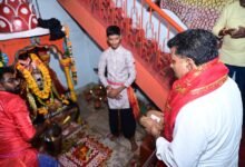 IMG 20261020 WA0482 महाअष्टमी पर उप मुख्यमंत्री विजय शर्मा ने किए मां दंतेश्वरी, मां परमेश्वरी और मां चंडी के दर्शन